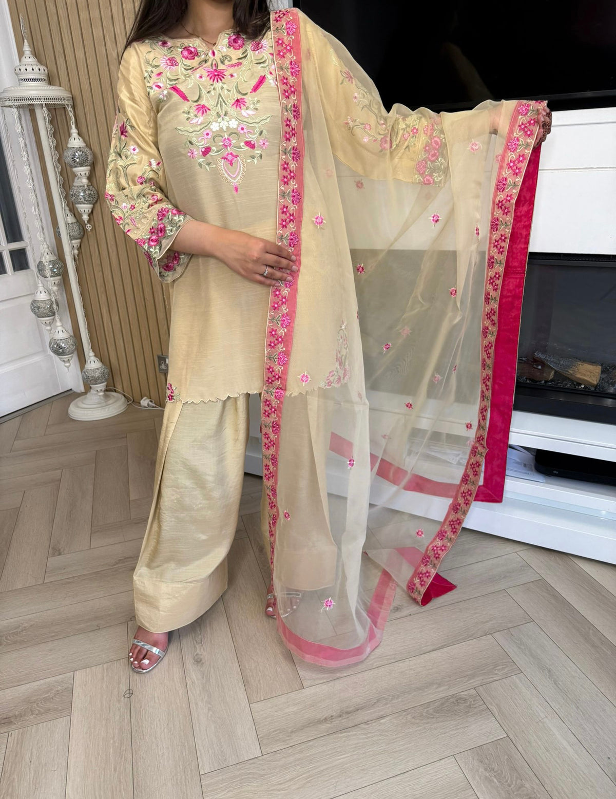 Zimal Farshi Silk Suits by Raniya.H