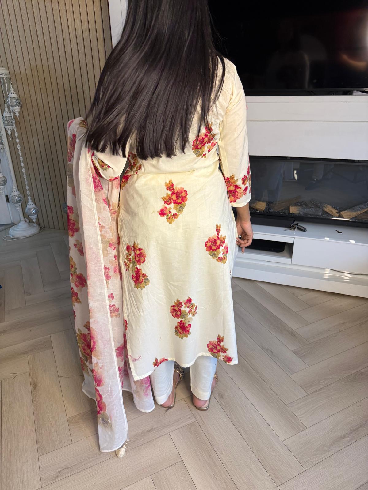 Yana 3pc Indian Cotton Kameez U2-E4/5