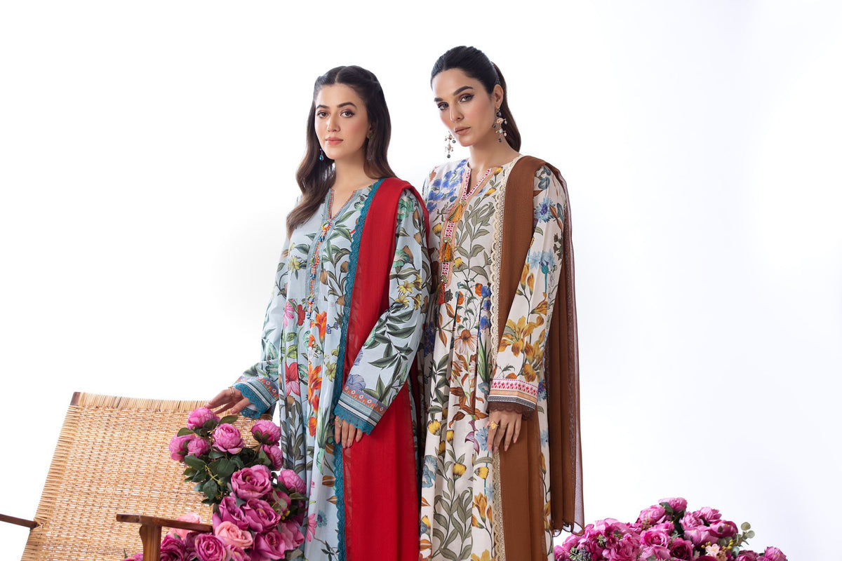 Heera’s Eid 2024 - Blue Multi Floral