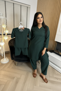 Leela M&D Shalwar- Dark Green D2-E2