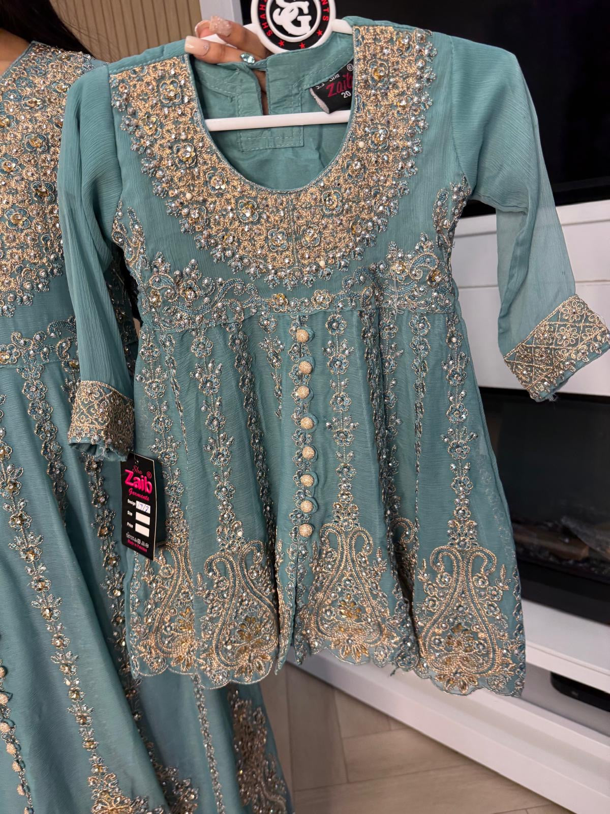 Felisha 3pc Mother & Daughter Frock
