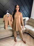 Zeenat M&D Co-ord - Beige U1-A3
