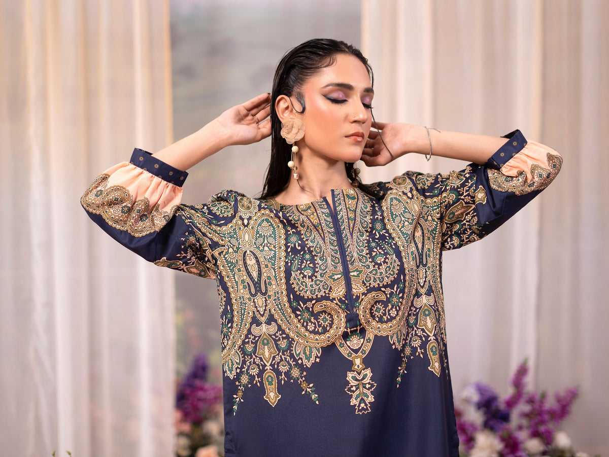 Rose Poly Lawn 2pc Co-Ord by Raniya.H