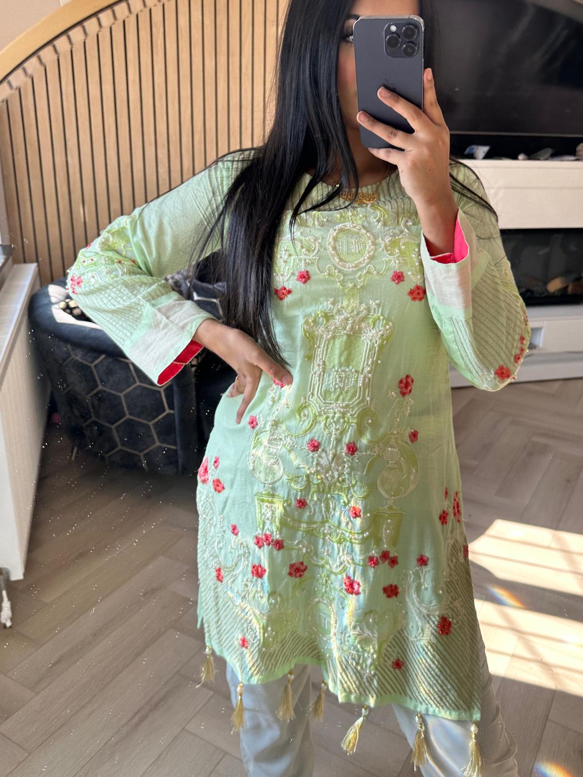 Sale Kurta - Mint