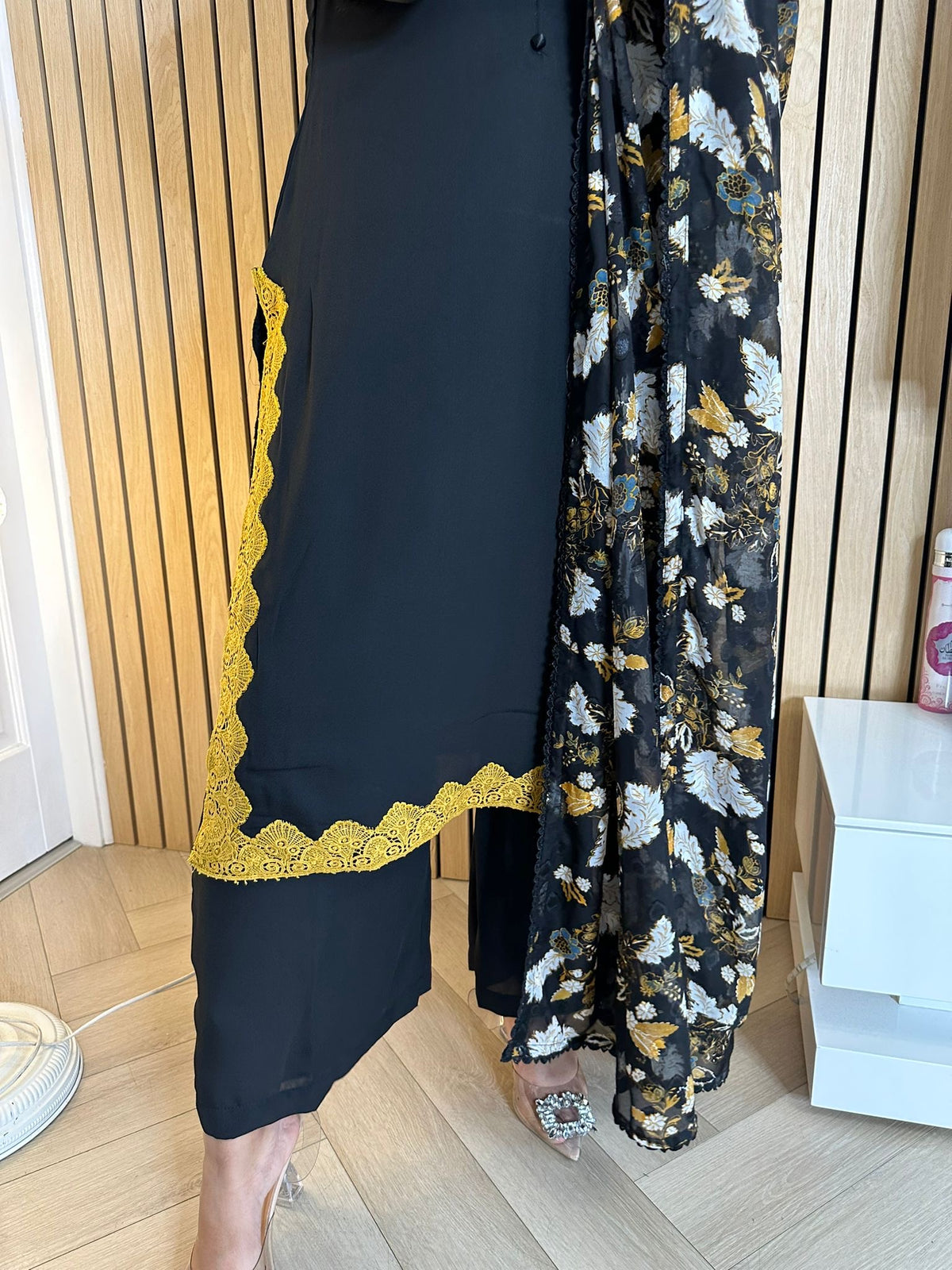 Maliha- Black& Mustard