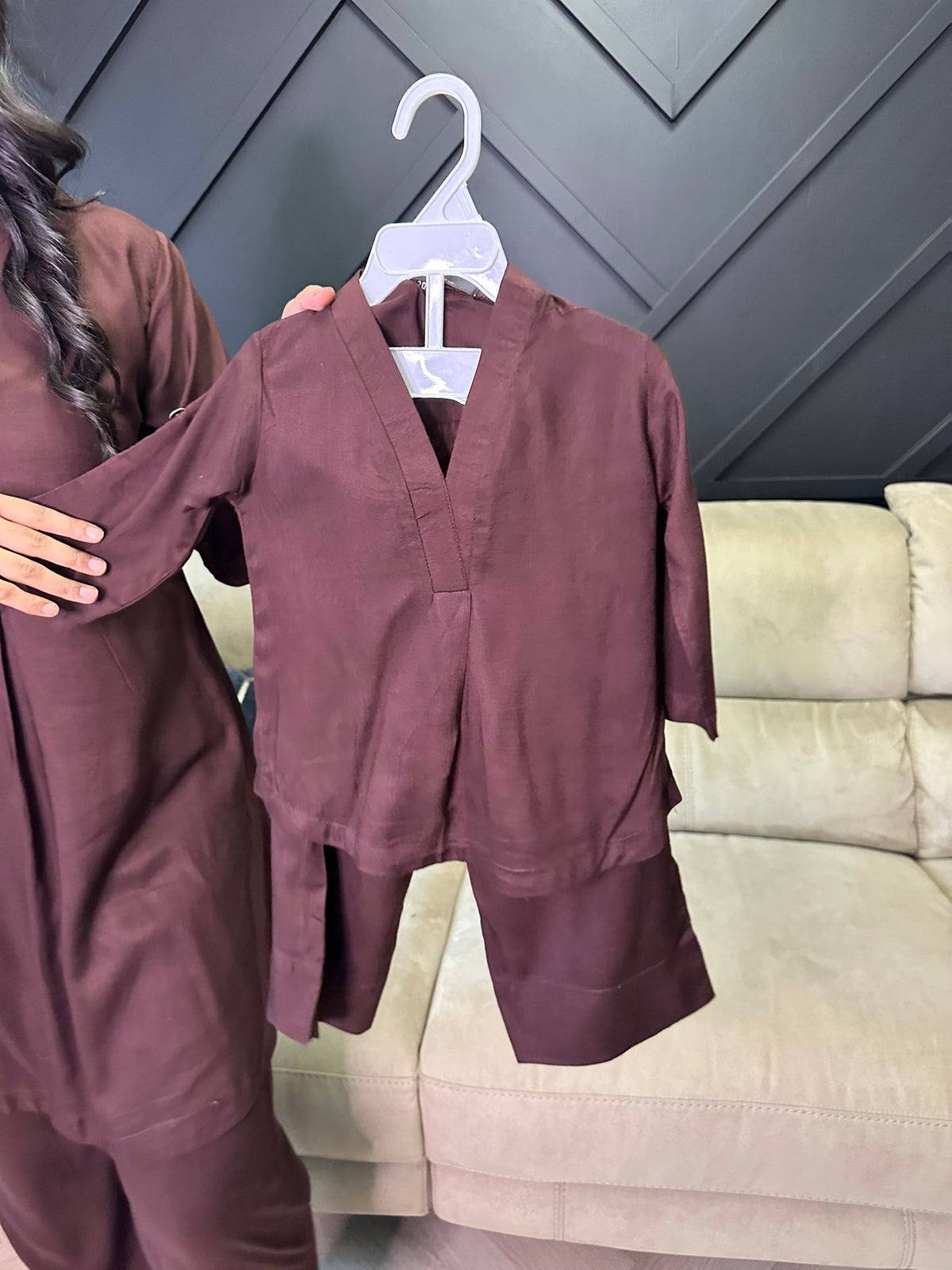 Zeenat M&D Co-ord - Brown