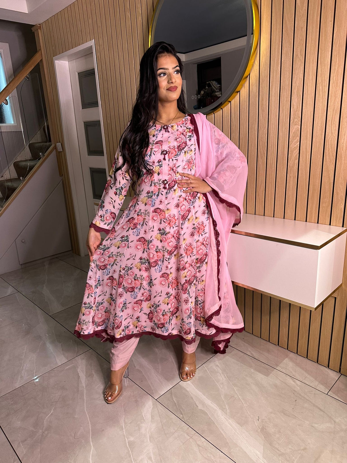 Afsana - Pink Floral