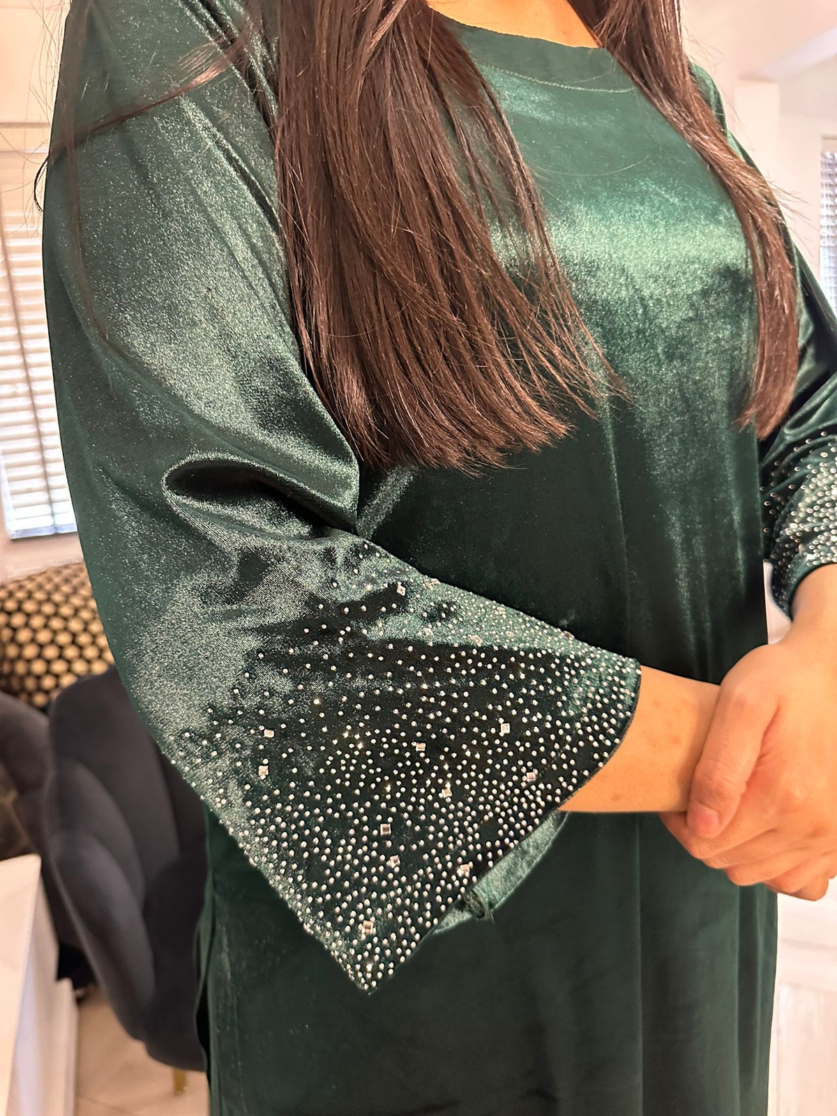 Diamond Velvet 2Pc - Green