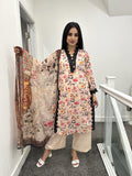 Print Parade by Raniya  - Cream Bouquet