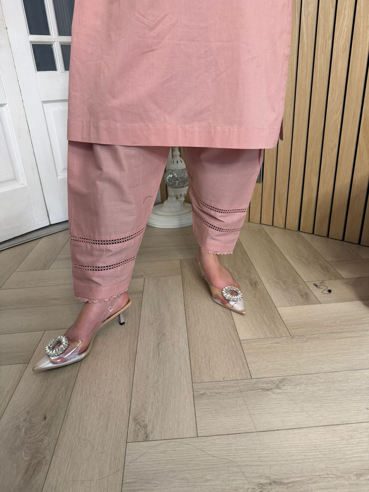 Baseema 2pc Cotton Co-ord With Shalwary U3-A4