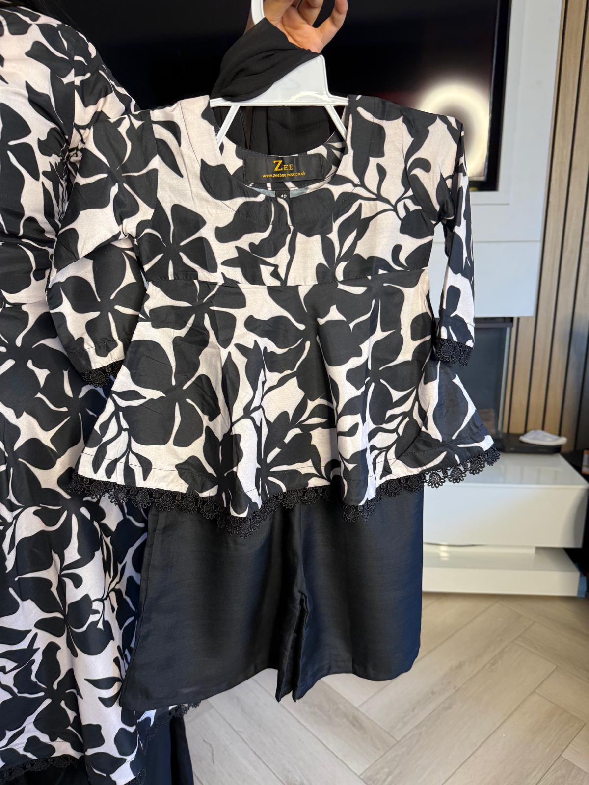 Hinan 2pc Mother & Daughter Umbrella Frock