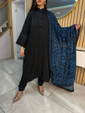 Nisba 3pc Linen Suit With Chiffon Dupata D2-F6