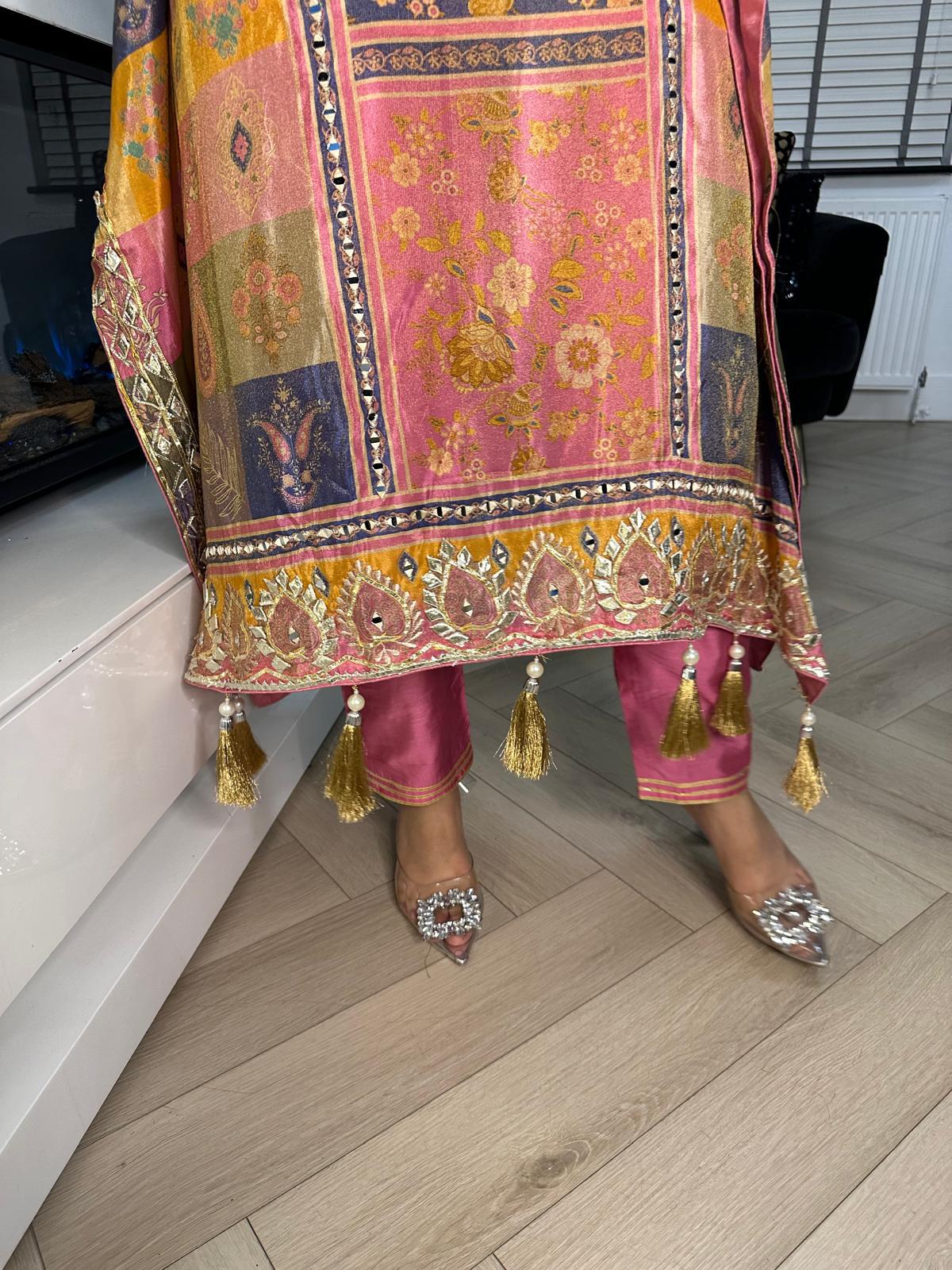 Daria 2pc Indian Silk Kaftan