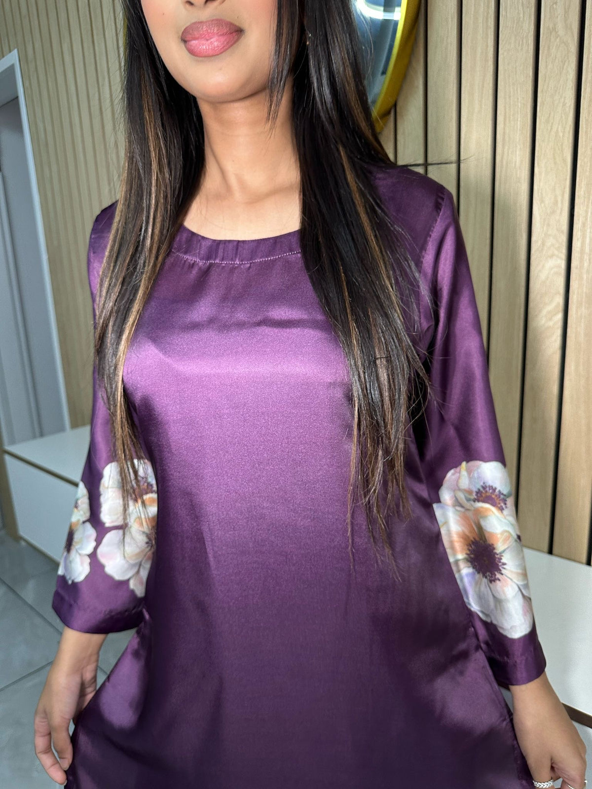 Fizza Printed 2pc Silk Co-Ord