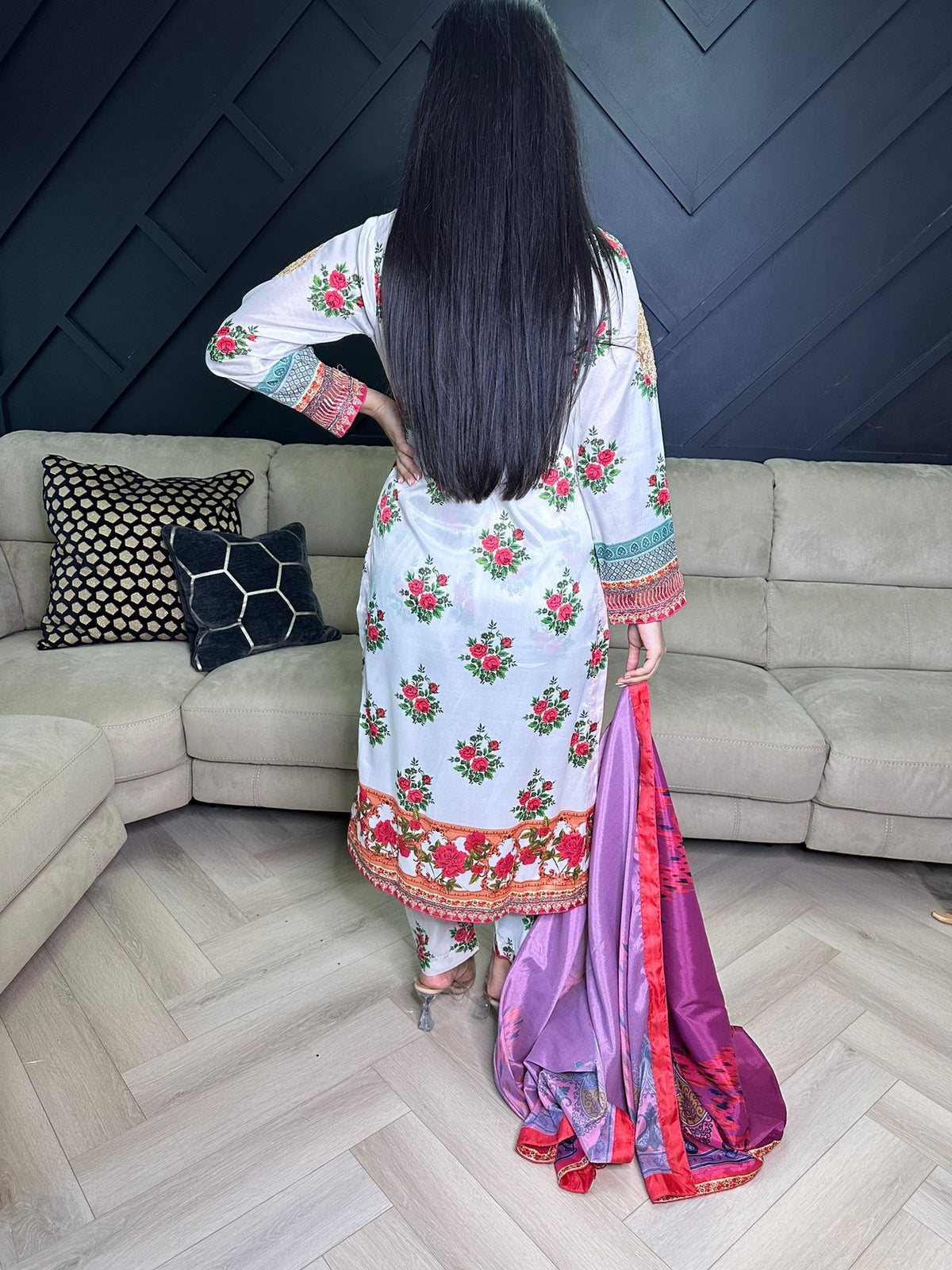 Sitare by Raniya - Off White Floral