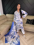 Shanaya - White & Blue