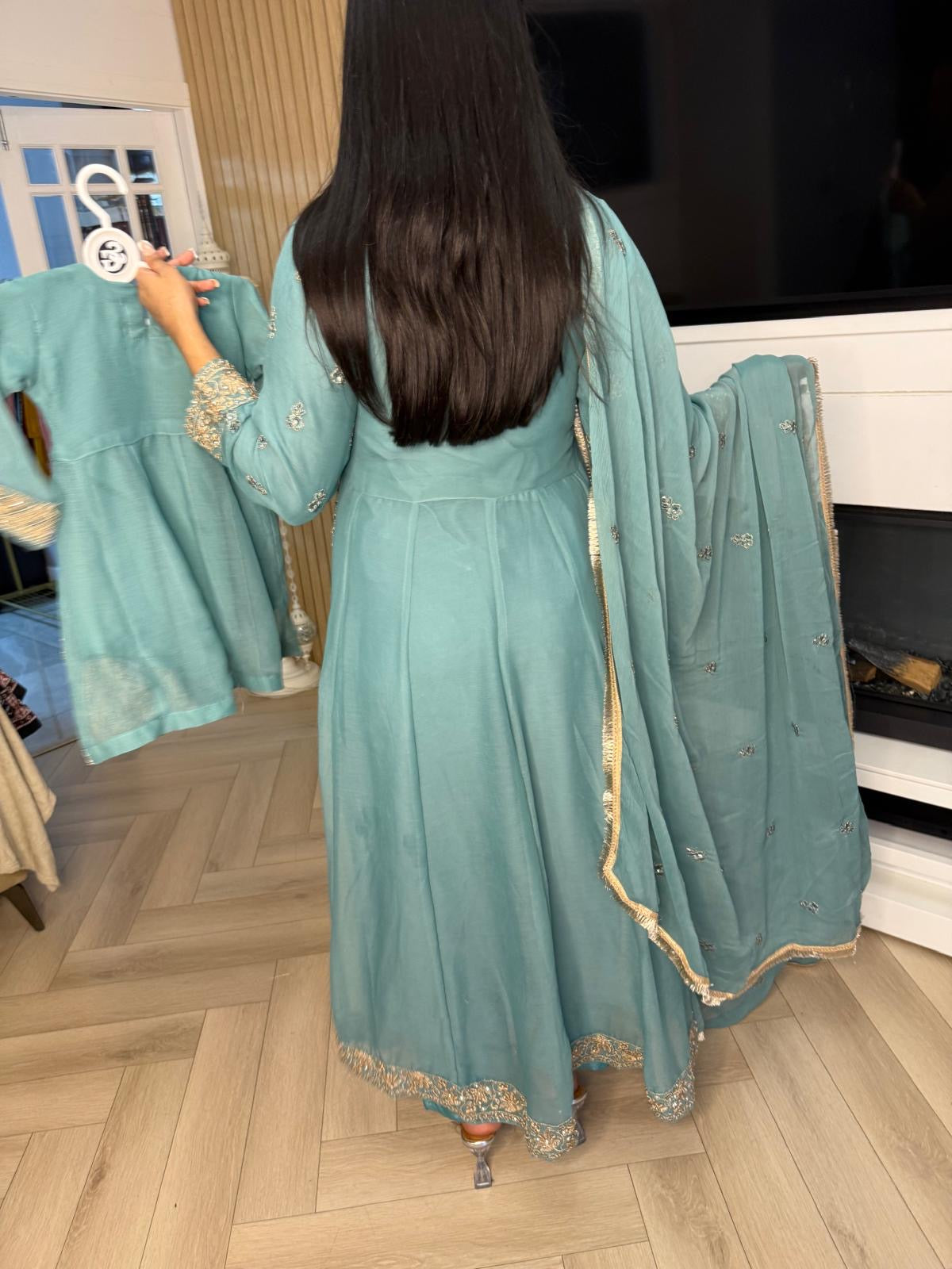 Felisha 3pc Mother & Daughter Frock