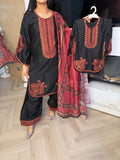 Aisha 3pc Mother & Daughter Farshi Shalwar D2-F1