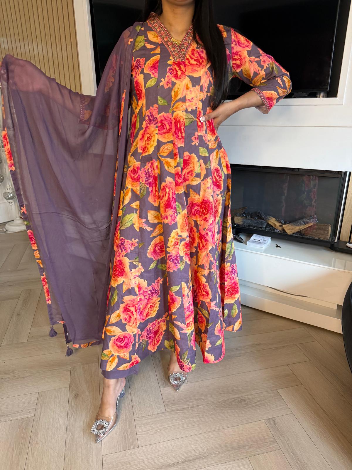 Rana 3pc Indian Cotton Frock