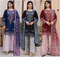 Ramla 3pc Printed Lawn Suit With Plazzo