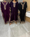 Mirror Velvet 2pc Kaftaan with Matching Trouser