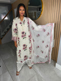 Anmol 3pc Chiffon Suit With Plazzo