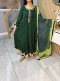 Farrah 3 Piece Maxi - Green D2-D3