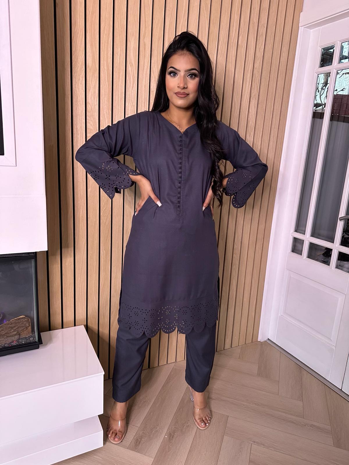 Taliha 2 Piece - Grey