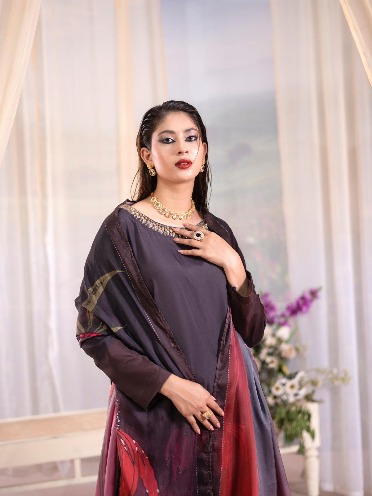 Neha 3pc Grip Silk Suits  By Raniya