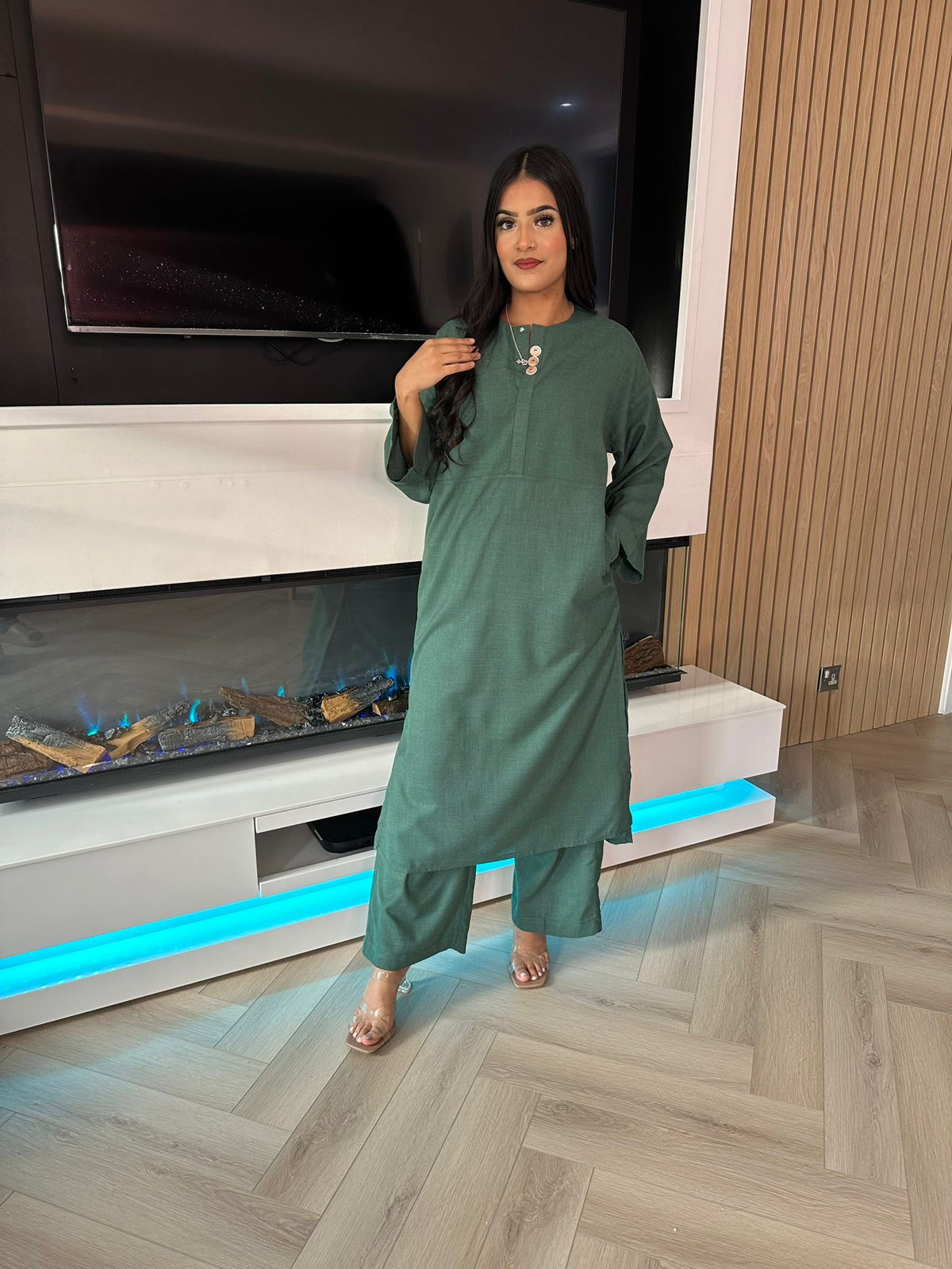 Ethnic Co-ord - Green U5-A5