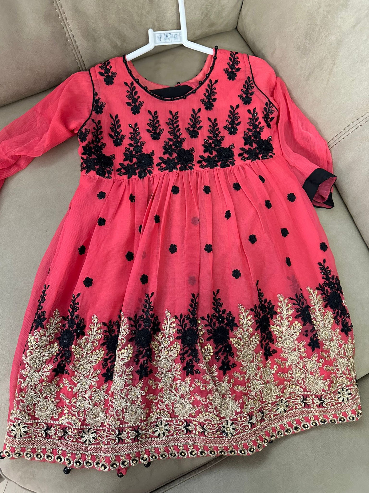 Sana Kids 3pc Facy Chiffon Suit -