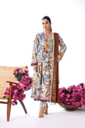 Heera’s 3pc - Off White Multi Floral