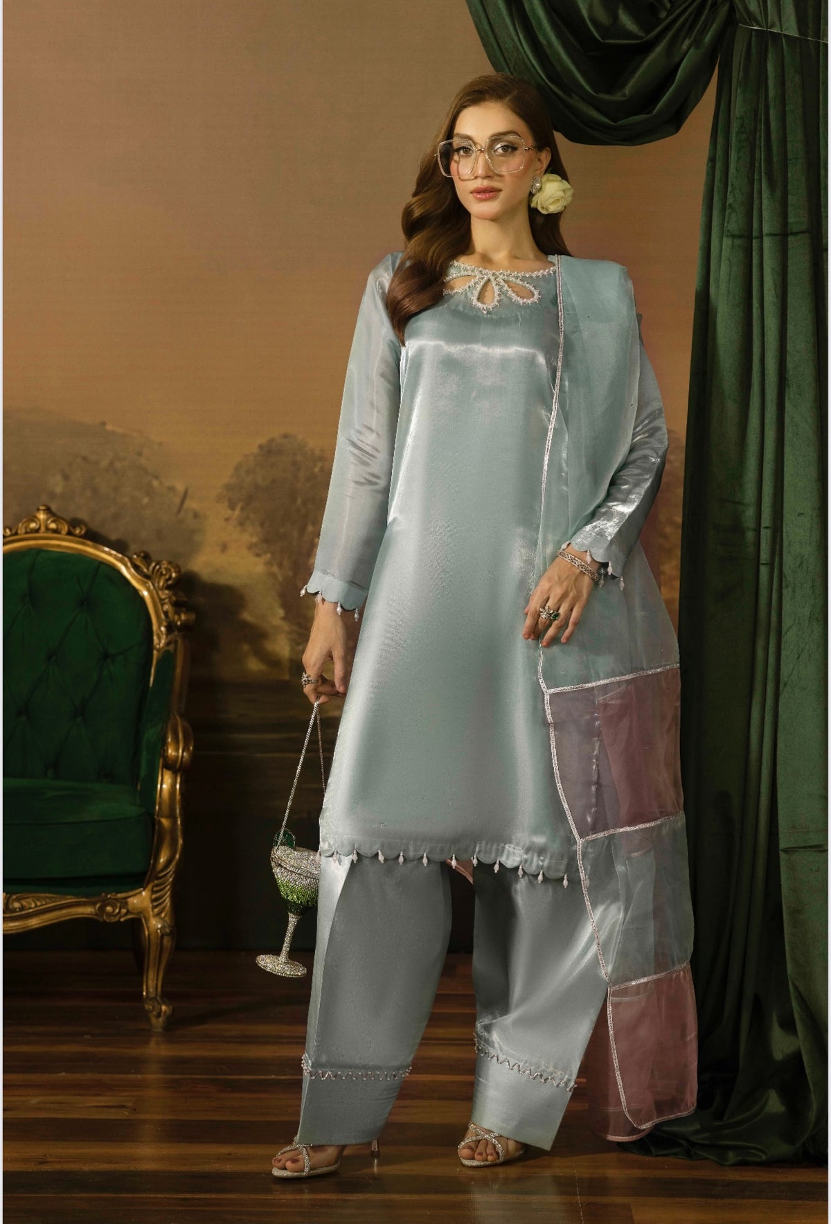 Designer By Ally’s 3pc Luxury Silk U3-E5
