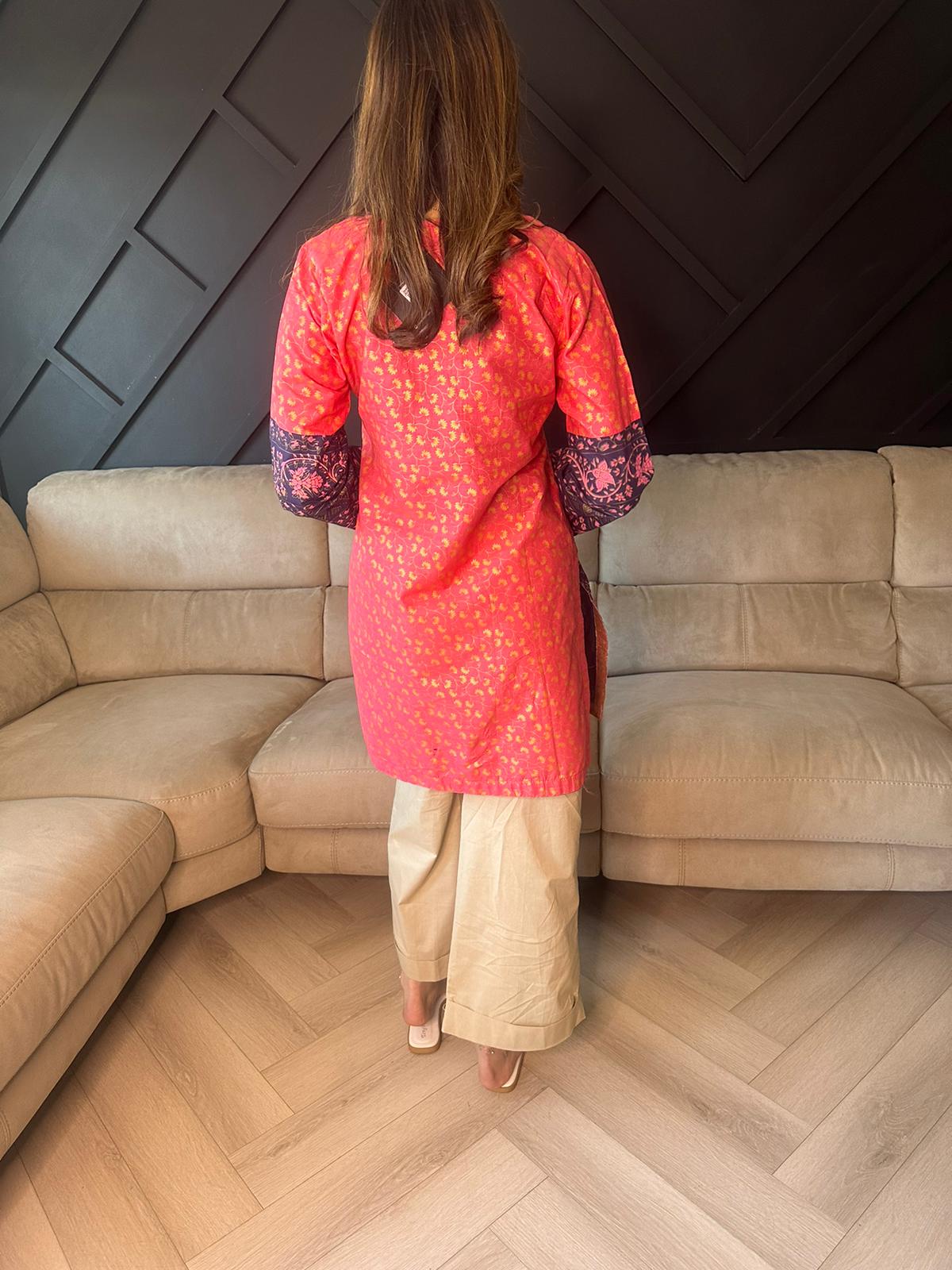 Sale Zarish Kurta - Pink