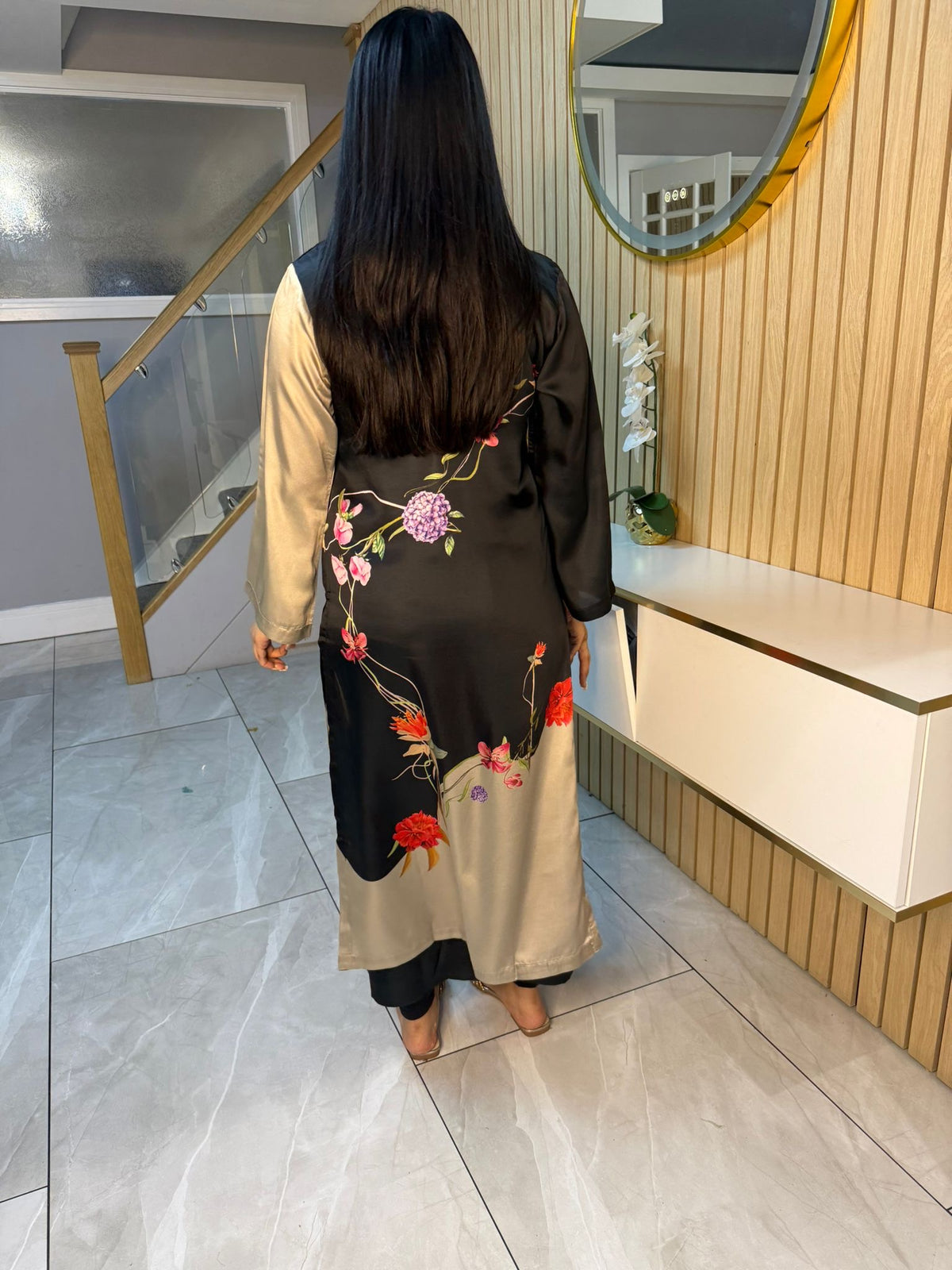 Fizza Printed 2pc Silk Co-Ord