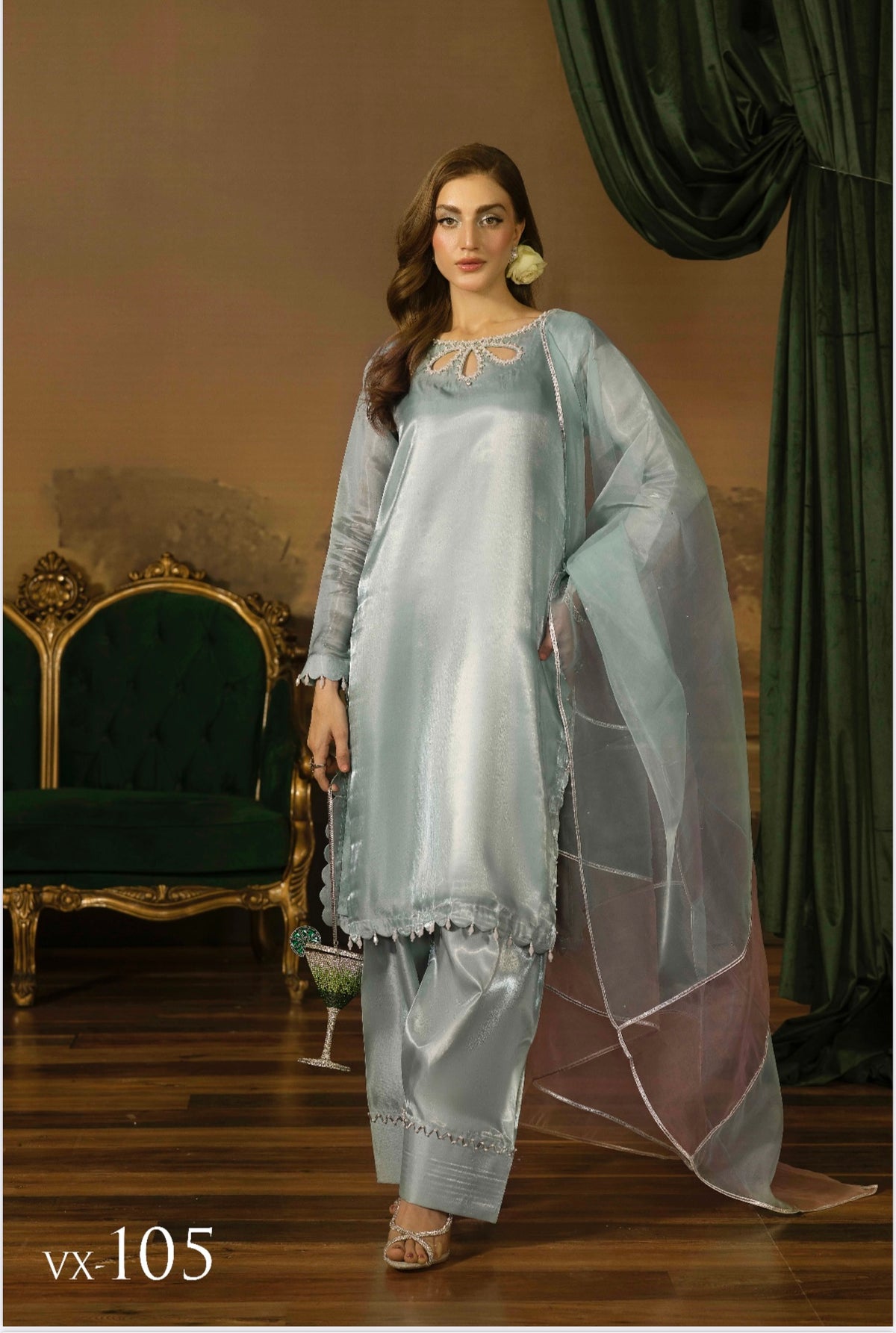 Designer By Ally’s 3pc Luxury Silk U3-E5