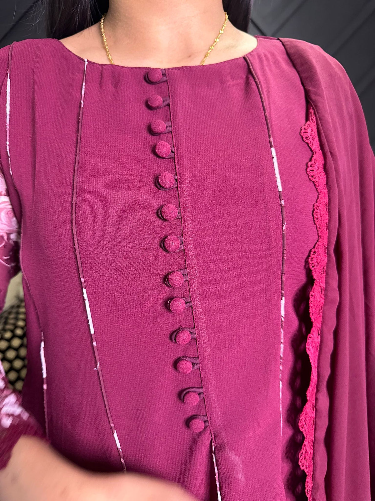 Afsana - Plum Frock