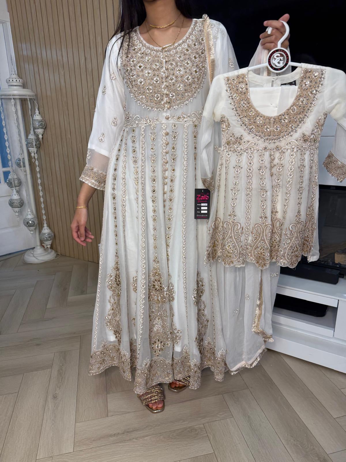 Felisha 3pc Mother & Daughter Frock