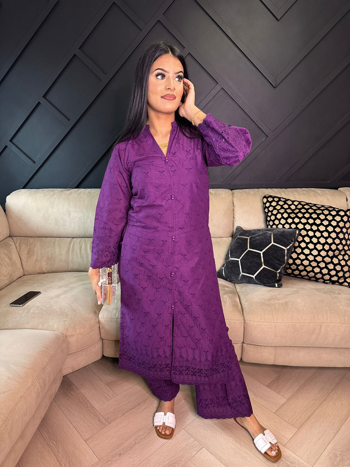 Sumayah 2Pc by Raniya - Purple