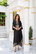 Lava Silk 1pc Embroidered Kaftaan by Raniya.H