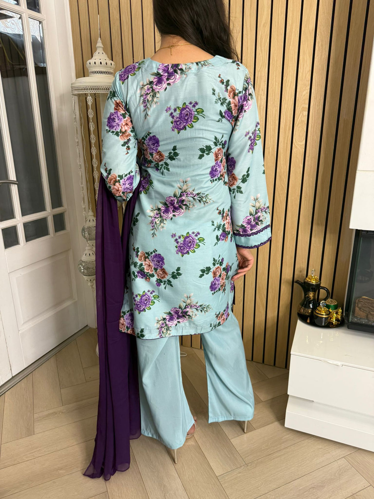 Nuha 3pc Floral Printed Suit