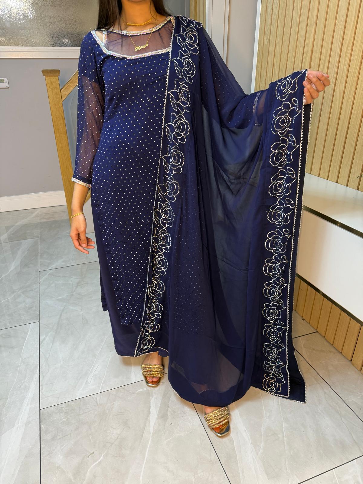 Leema 3pc Gem Embelished Suit