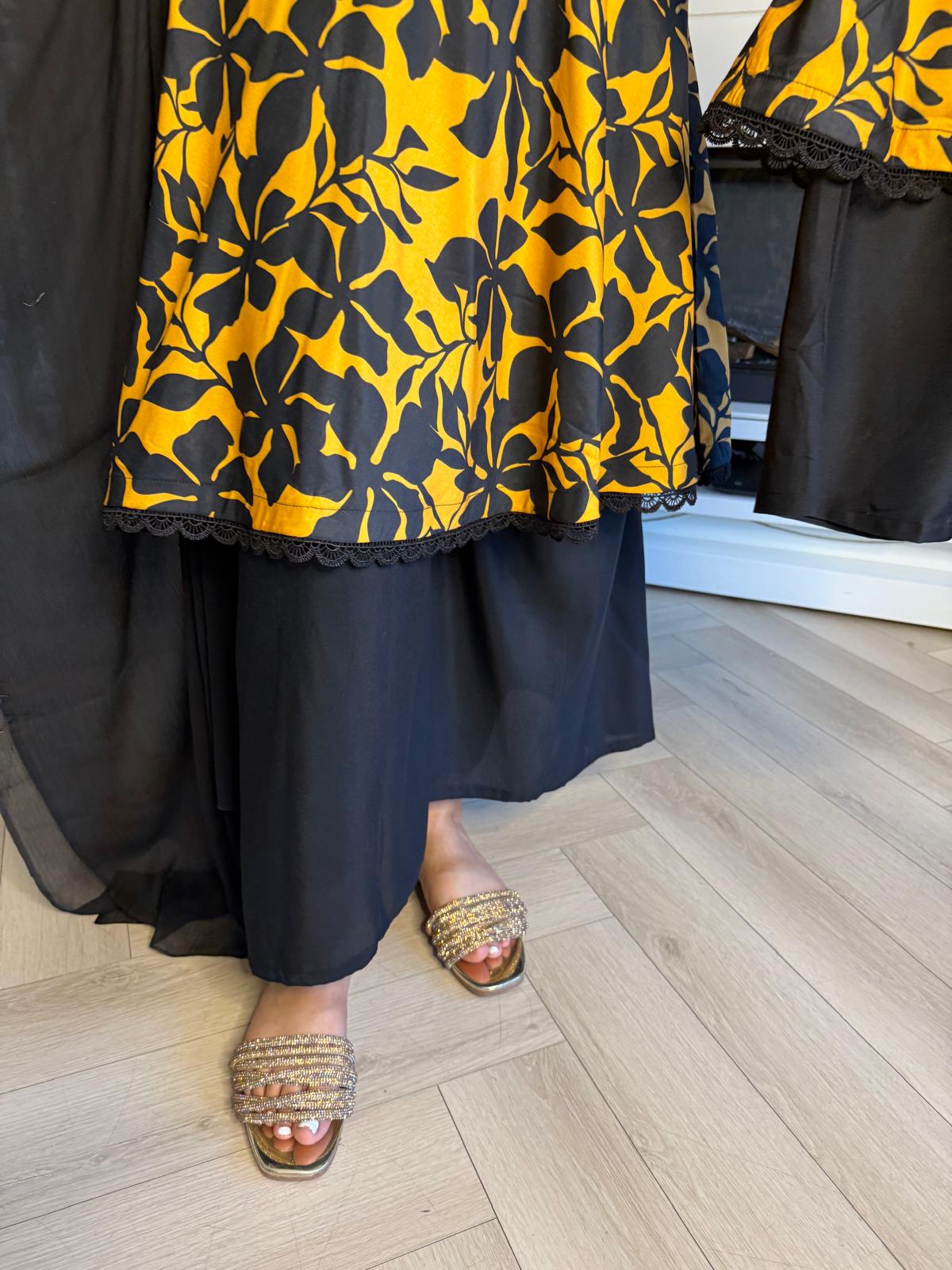 Hinan 2pc Mother & Daughter Umbrella Frock