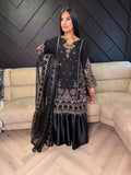 Diya Gharara - Black