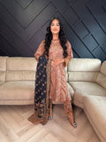 Asim Jofa 3 Piece- Brown U5-A3