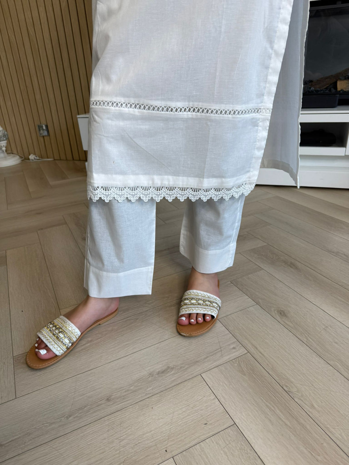 Nova Cotton Button Neck 2pc Co-ord