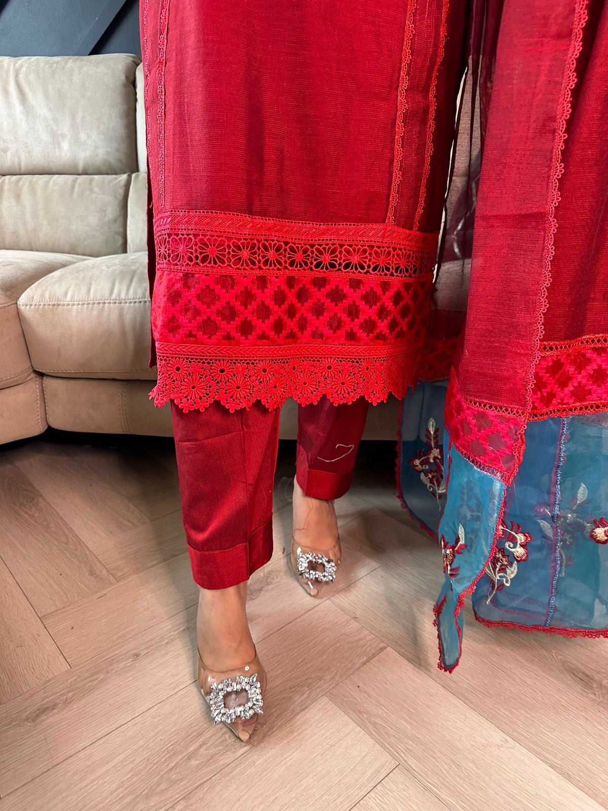 Sakeena 3pc Chikankari Suit U3-C1