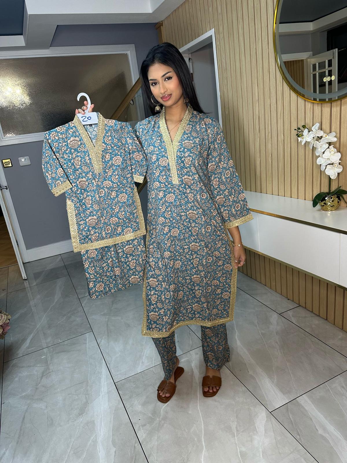 Shazmin 2pc Mother & Daughter Co-Ord D3-A2