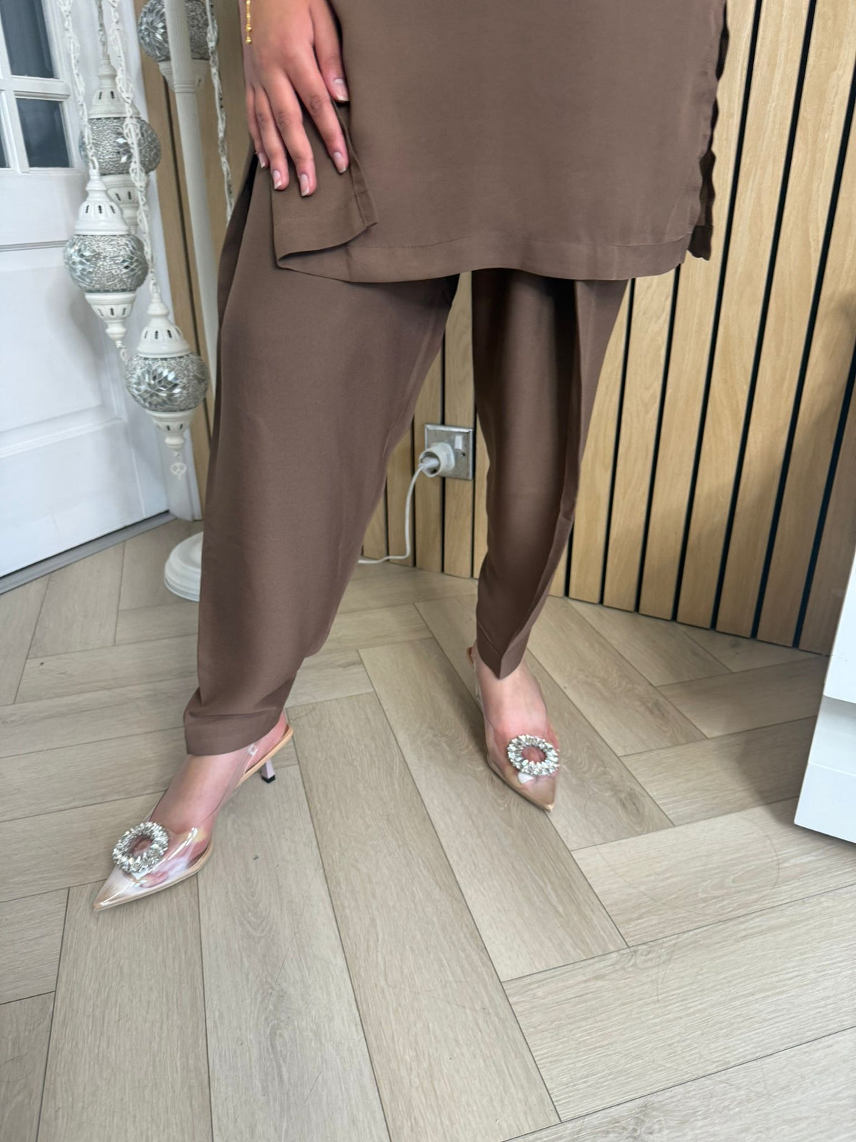 Nazeera 2pc Georgette Button Co-Ord U3-A4