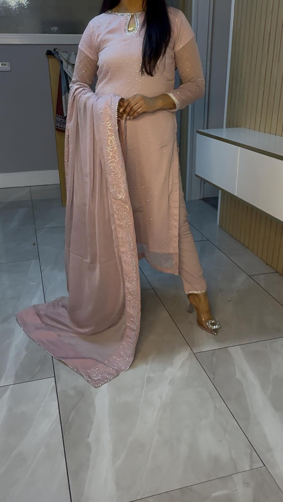 Leema 3pc Gem Embelished Suit